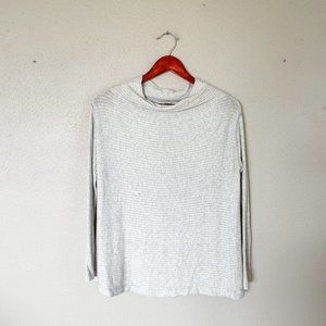 We The Free Grey Ribbed Lover Split Back Tunic